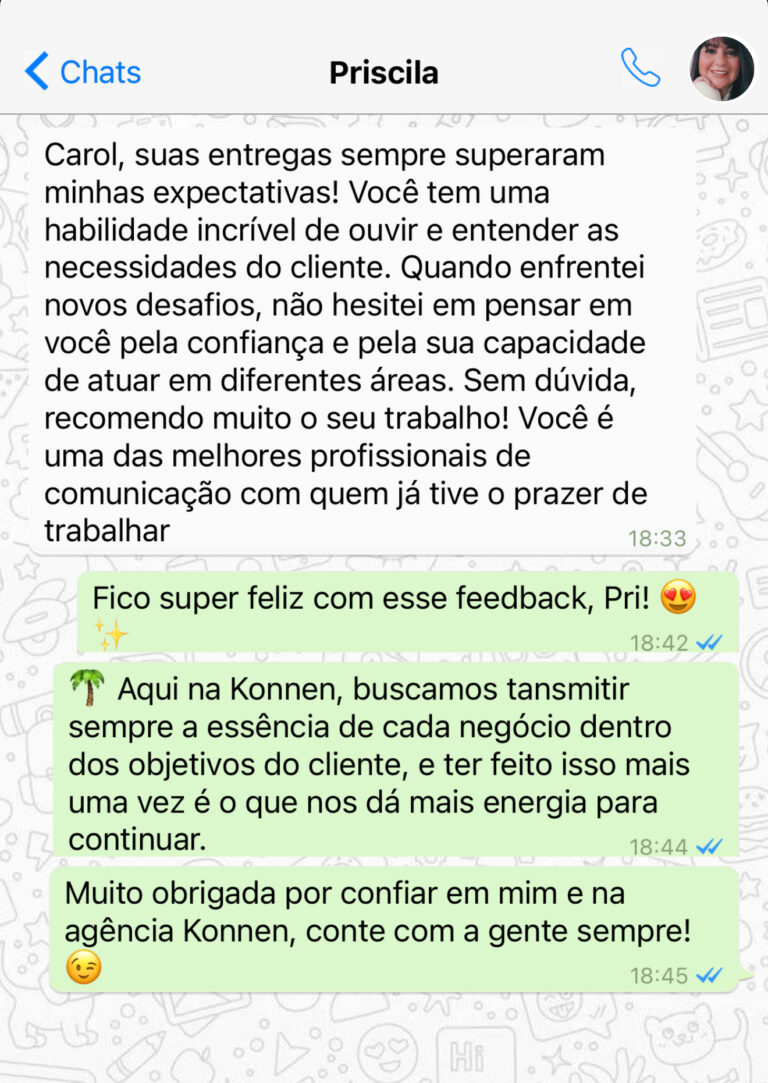 Testemunho Priscila